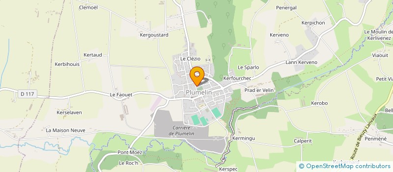 localisation de l'entreprise LE GUERNEVE IMMO  PLUMELIN
