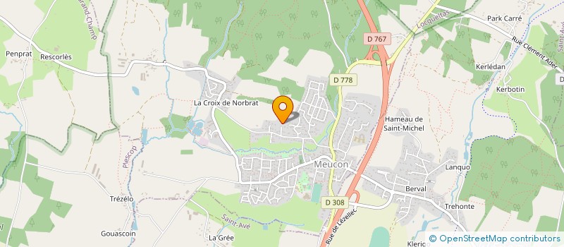 localisation de l'entreprise LE GUERNY  MEUCON