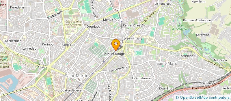 localisation de l'entreprise LE GUEVEL MAXIME - CHIRURGIEN-DENTISTE. à BREST