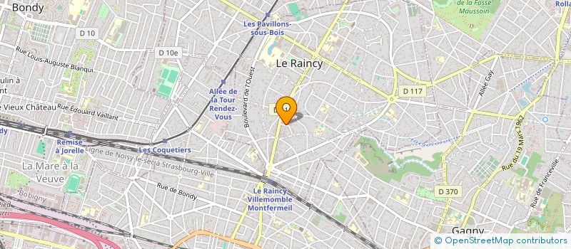 localisation de l'entreprise LE GUICHET DE L'AVANT POSTE  LE RAINCY