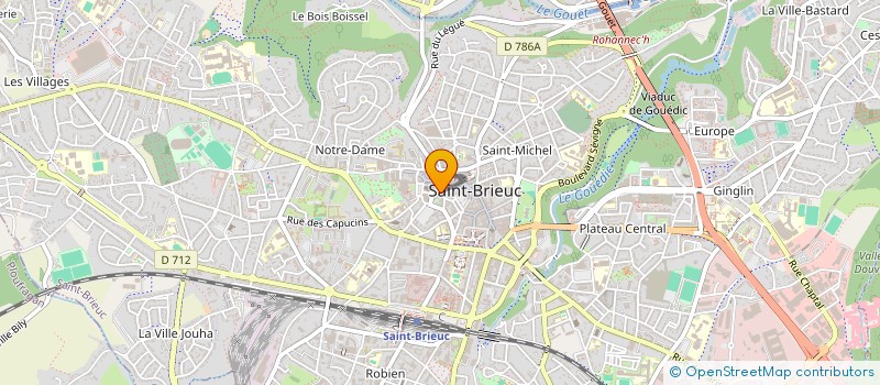 localisation de l'entreprise LE GUIDE IMMOBILIER à SAINT-BRIEUC