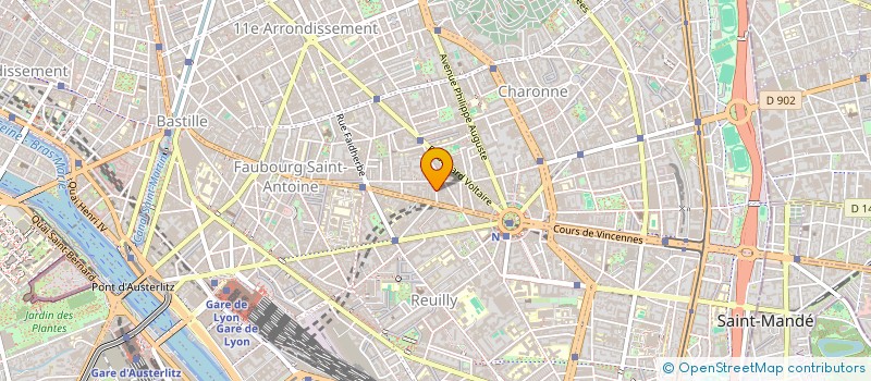 localisation de l'entreprise LE GUIDE OFFICIEL DES VILLES  PARIS