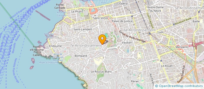 localisation de l'entreprise LE GUIGANDELIRE à MARSEILLE
