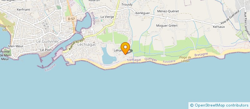localisation de l'entreprise LE GUIL  GUILVINEC