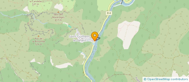 localisation de l'entreprise LE GUILHAUME D ORANGE  SAINT-GUILHEM-LE-DESERT