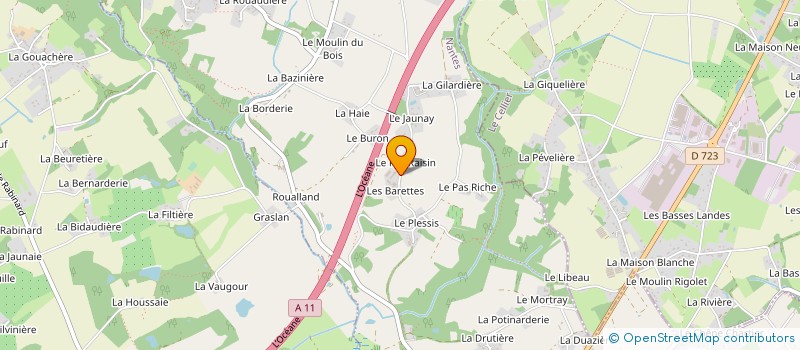 localisation de l'entreprise LE GUILLAUME  MAUVES-SUR-LOIRE