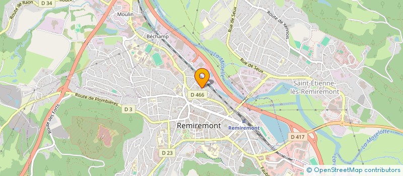 localisation de l'entreprise LE GUIVIANT  REMIREMONT