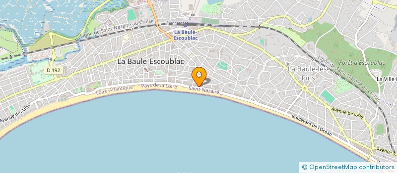 localisation de l'entreprise LE GULF STREAM à LA BAULE-ESCOUBLAC