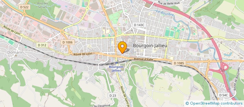 localisation de l'entreprise LE GURDIN  BOURGOIN-JALLIEU