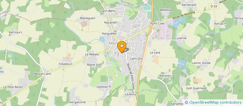 localisation de l'entreprise LE GUYADER CHRISTOPHE  MERLEVENEZ