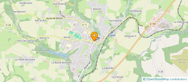 localisation de l'entreprise LE GUYADER S ET A ET A MARIE  CALLAC