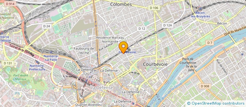 localisation de l'entreprise LE GUYNEMER à COURBEVOIE