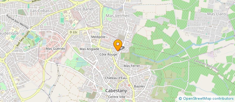 localisation de l'entreprise LE GWADA  CABESTANY