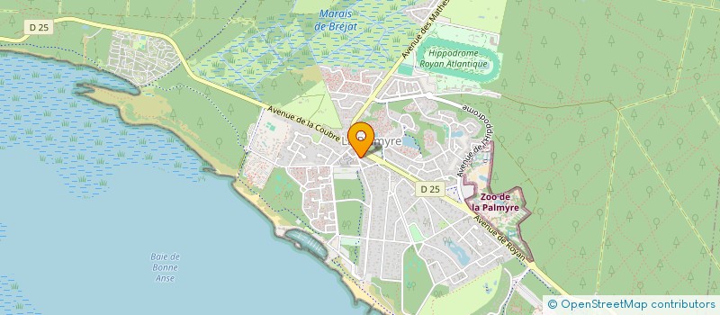 localisation de l'entreprise LE GYM LA PALMYRE  LES MATHES