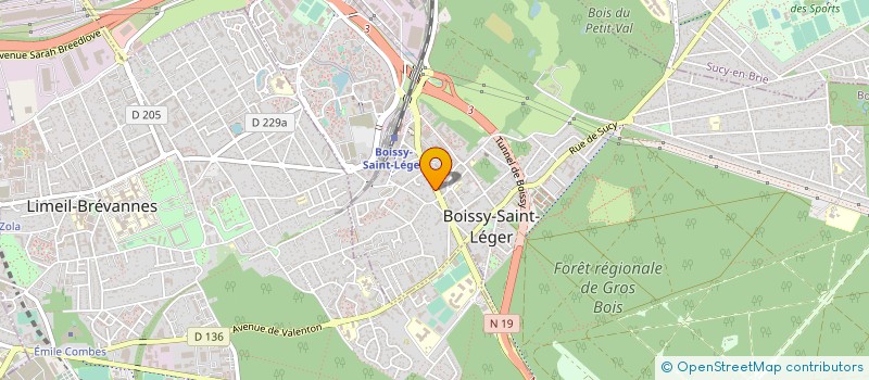 localisation de l'entreprise LE GYMNOS à BOISSY-SAINT-LEGER