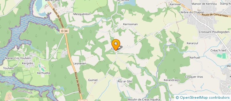 localisation de l'entreprise LE GYPAETE à QUIMPER