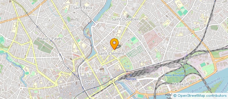 localisation de l'entreprise LE GYROSCOP' à NANTES