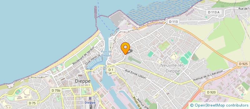 localisation de l'entreprise LE H à DIEPPE