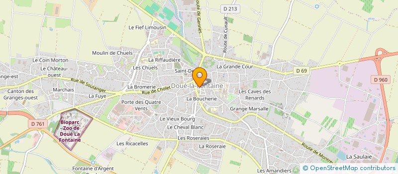 localisation de l'entreprise LE H.S  DOUE-EN-ANJOU