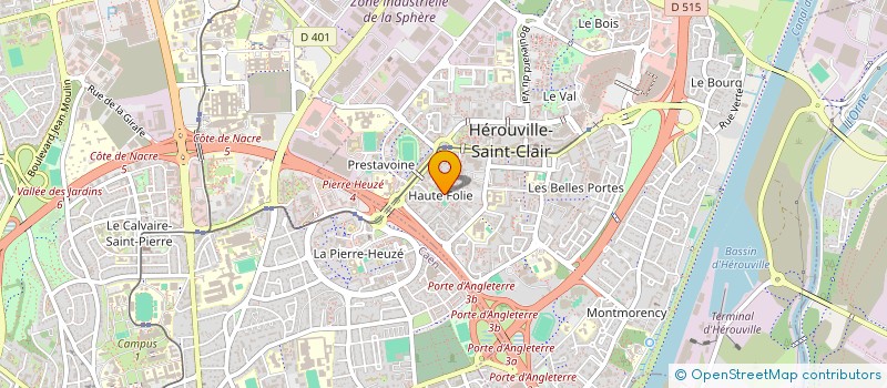 localisation de l'entreprise LE H. SAINT CLAIR à HEROUVILLE-SAINT-CLAIR
