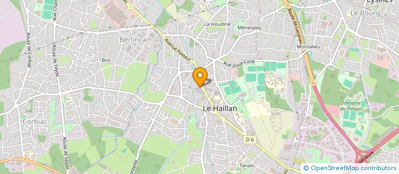 localisation de l'entreprise LE HAILLAN  LE HAILLAN