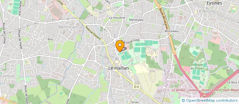 localisation de l'entreprise LE HAILLAN TENNIS CLUB  LE HAILLAN