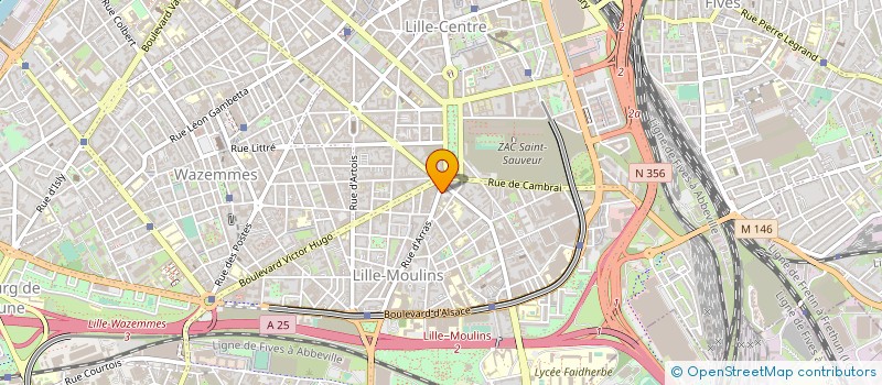 localisation de l'entreprise LE HALL FOOT INVEST à LILLE