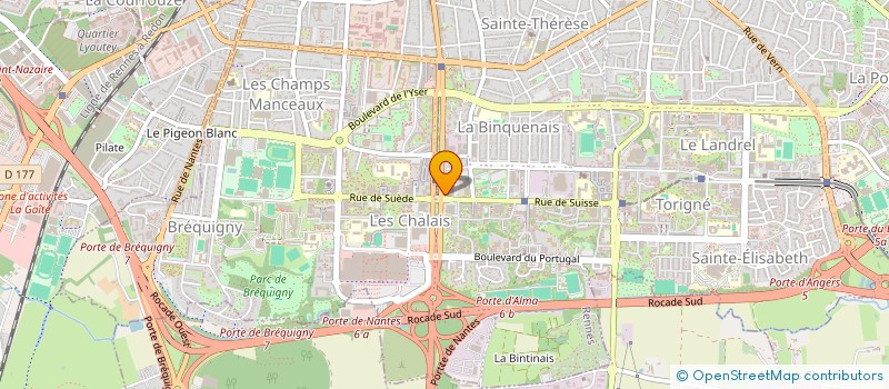 localisation de l'entreprise LE HAMEAU BEAUSEJOUR à RENNES