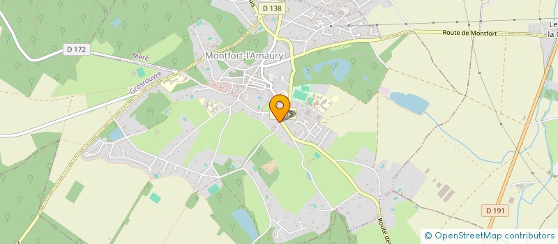 localisation de l'entreprise LE HAMEAU DE BLUCHE  MONTFORT-L'AMAURY