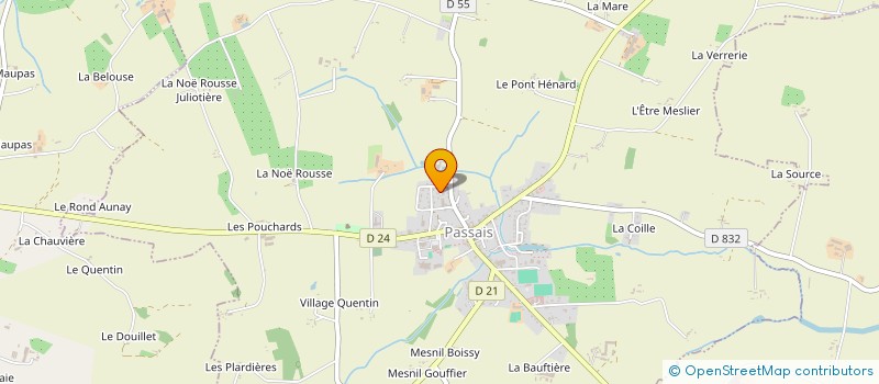 localisation de l'entreprise LE HAMEAU DE CAROLE à PASSAIS VILLAGES