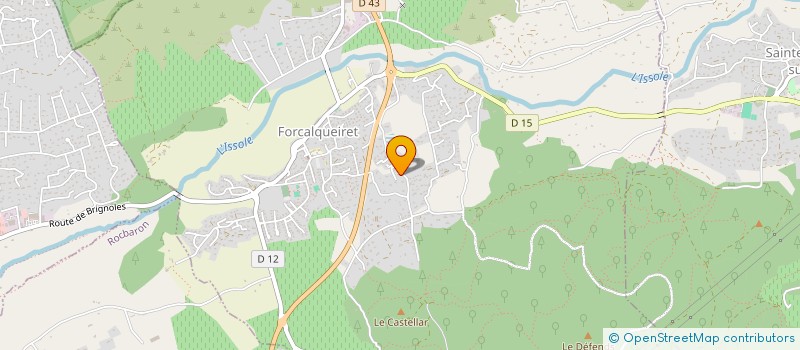 localisation de l'entreprise LE HAMEAU DE FOUGOUX à FORCALQUEIRET
