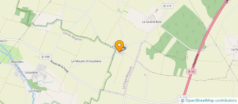 localisation de l'entreprise LE HAMEAU DE GRANDLAY  LA FOYE-MONJAULT