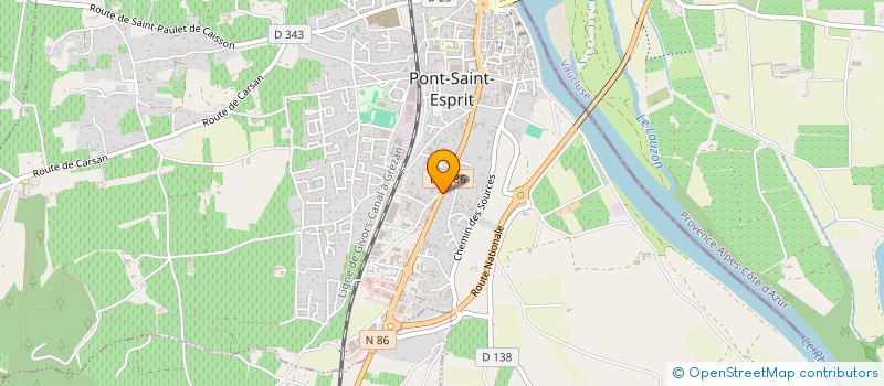 localisation de l'entreprise LE HAMEAU DE L'AGERNATE  PONT-SAINT-ESPRIT