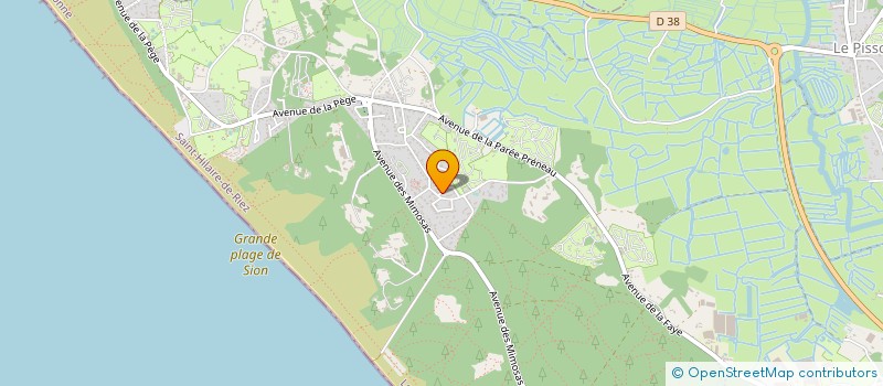 localisation de l'entreprise LE HAMEAU DE L'OCEAN à SAINT-HILAIRE-DE-RIEZ