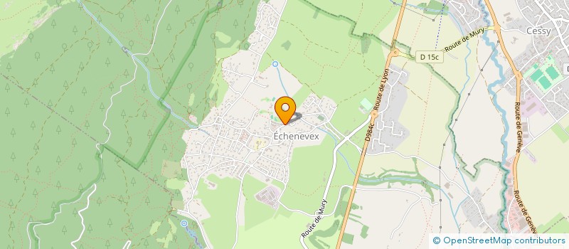 localisation de l'entreprise LE HAMEAU DE LA BERGERIE  ECHENEVEX