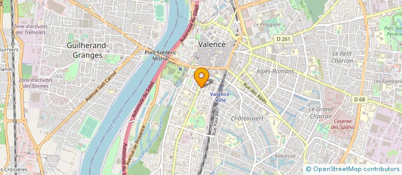 localisation de l'entreprise LE HAMEAU DE LA PLAINE DU ROY  VALENCE