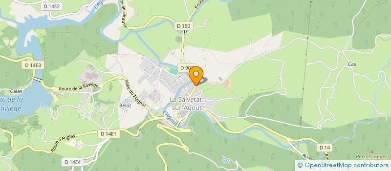 localisation de l'entreprise LE HAMEAU DE LA SOURCE  LA SALVETAT-SUR-AGOUT