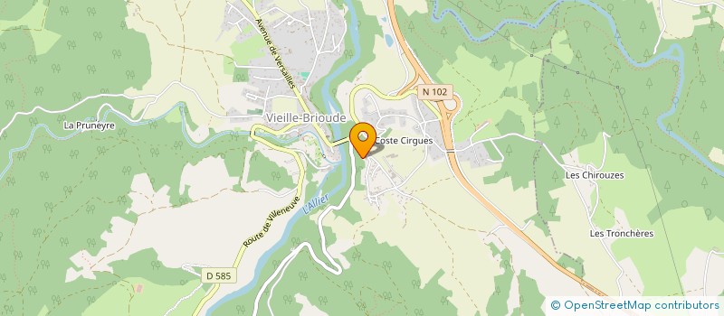 localisation de l'entreprise LE HAMEAU DE LA VERGUEUR  SAINT-JUST-PRES-BRIOUDE