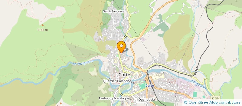 localisation de l'entreprise LE HAMEAU DE LOZARI à CORTE
