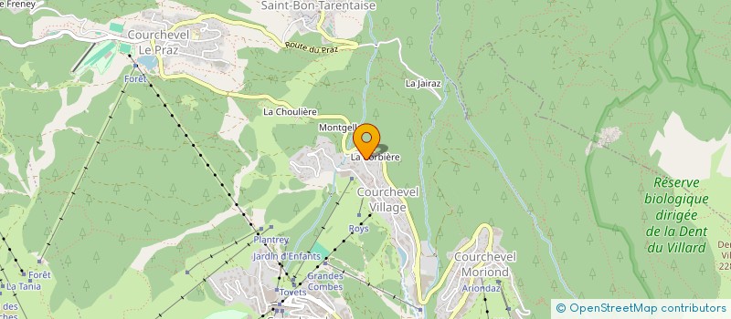 localisation de l'entreprise LE HAMEAU DE MARCANDOU à COURCHEVEL
