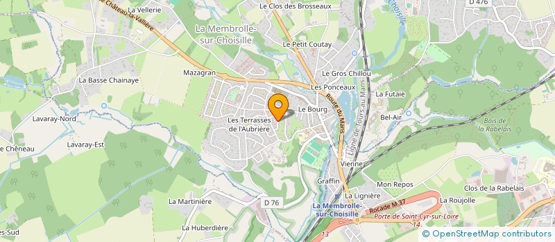 localisation de l'entreprise LE HAMEAU DE SAINT CYPRIEN  LA MEMBROLLE-SUR-CHOISILLE