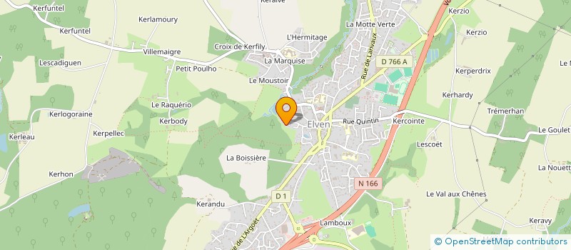 localisation de l'entreprise LE HAMEAU DE ST CORNELY  ELVEN