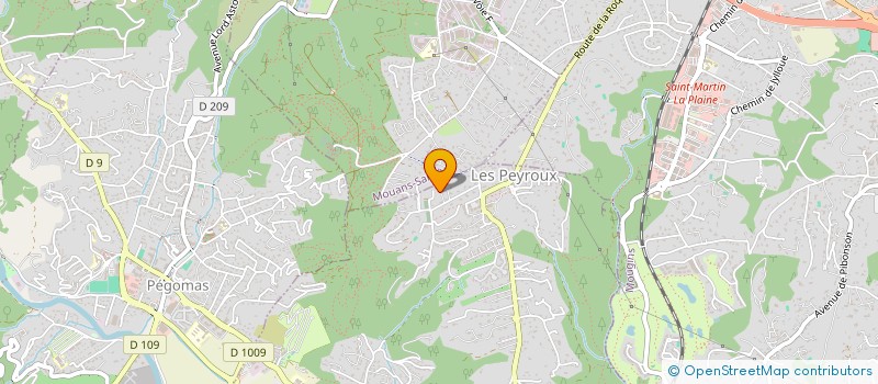 localisation de l'entreprise LE HAMEAU DES ASPRES à LA ROQUETTE-SUR-SIAGNE