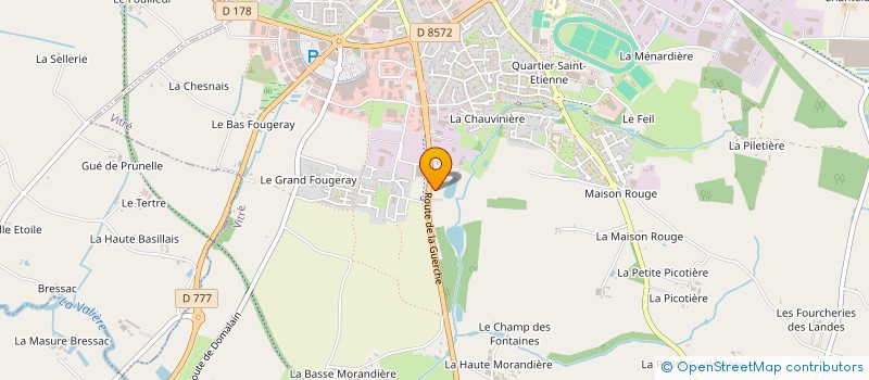 localisation de l'entreprise LE HAMEAU DES BOUFFORTS  VITRE