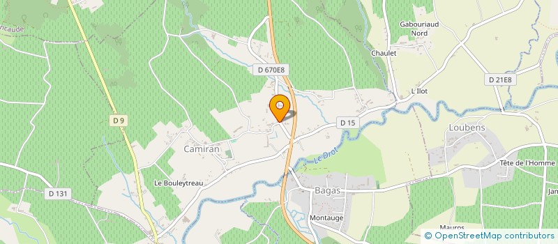 localisation de l'entreprise LE HAMEAU DES FAURES  CAMIRAN