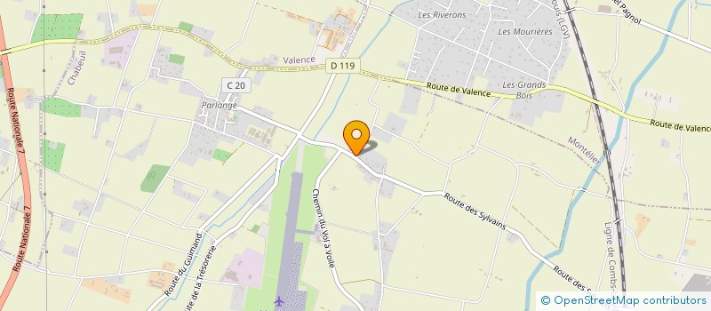 localisation de l'entreprise LE HAMEAU DES SYLVAINS à CHABEUIL