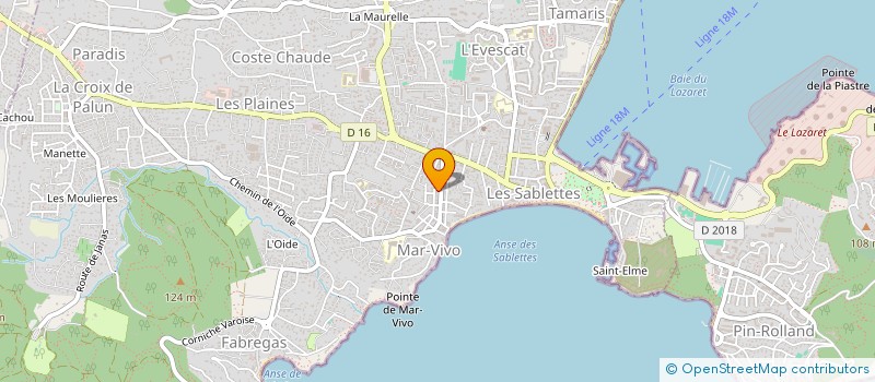 localisation de l'entreprise LE HAMEAU DU LAC à LA SEYNE-SUR-MER