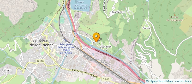 localisation de l'entreprise LE HAMEAU DU MOULIN  LA TOUR-EN-MAURIENNE