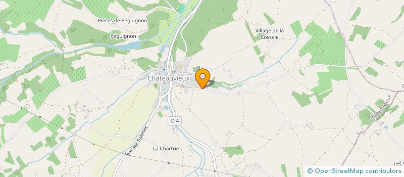 localisation de l'entreprise LE HAMEAU DU PEU  CHATEAUVIEUX