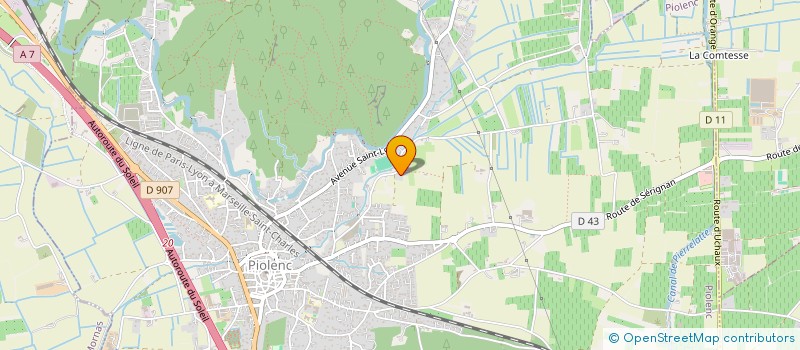 localisation de l'entreprise LE HAMEAU PERRET  ORANGE